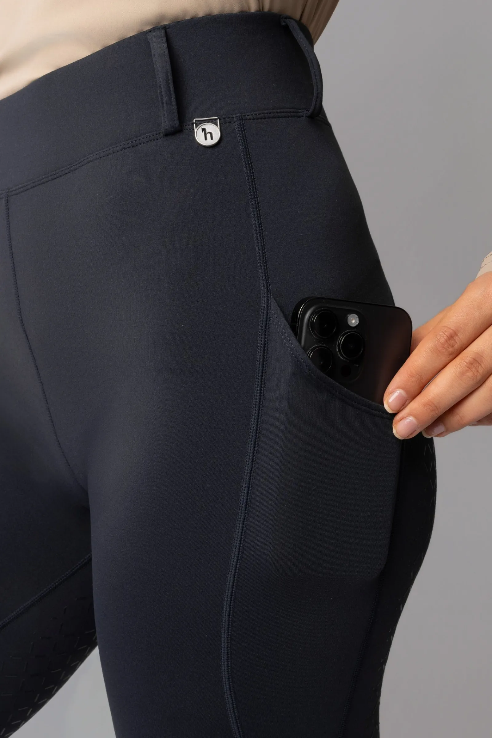 Horze Dea Damen Winter Reitleggings mit Vollbesatz*Damen Thermoreithosen Und -Reitleggins Für Damen