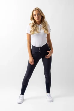 Horze Desiree Damenreithose mit hohem Bund und Silikongrip-Vollbesatz, UPF 50+*Damen Reithose Für Damen Mit Vollbesatz