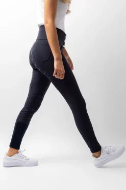 Horze Desiree Damenreithose mit hohem Bund und Silikongrip-Vollbesatz, UPF 50+*Damen Reithose Für Damen Mit Vollbesatz