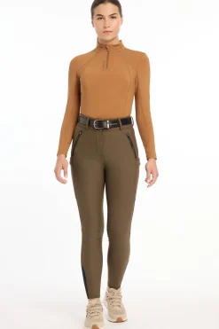 LeMieux Drytex Damen-Winterreithose, wasserdicht mit Kniebesatz*Damen Reithose Für Damen Mit Kniebesatz