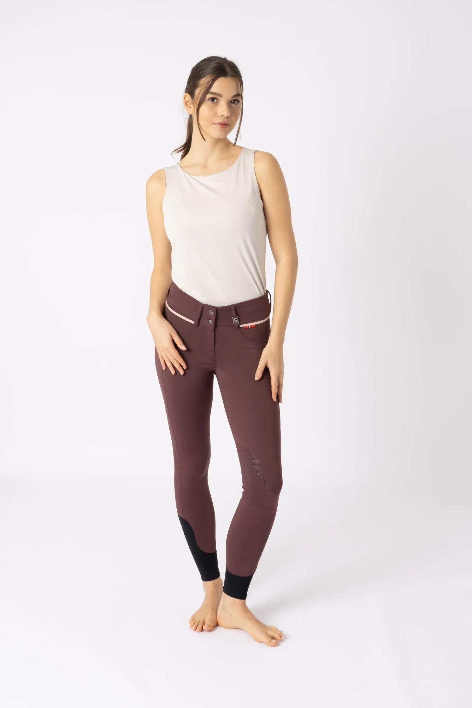 B Vertigo Elea Damen Kniebesatz Reithose*Damen Reithose Für Damen Mit Kniebesatz