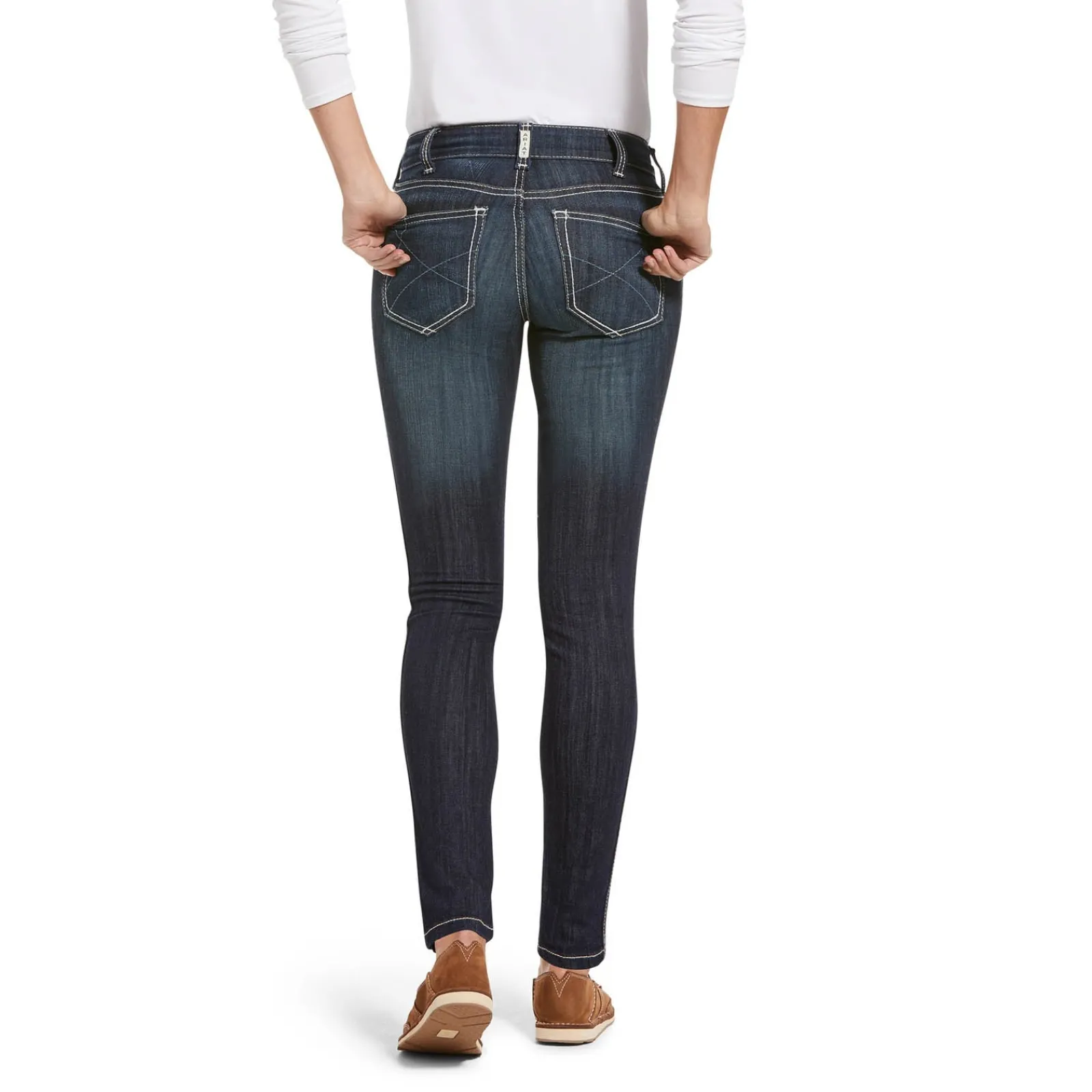 Ariat Ella R.E.A.L. Outseam Damen Skinny Jeans mit mittlerer Bundhöhe*Damen Jodhpurreithose Für Damen