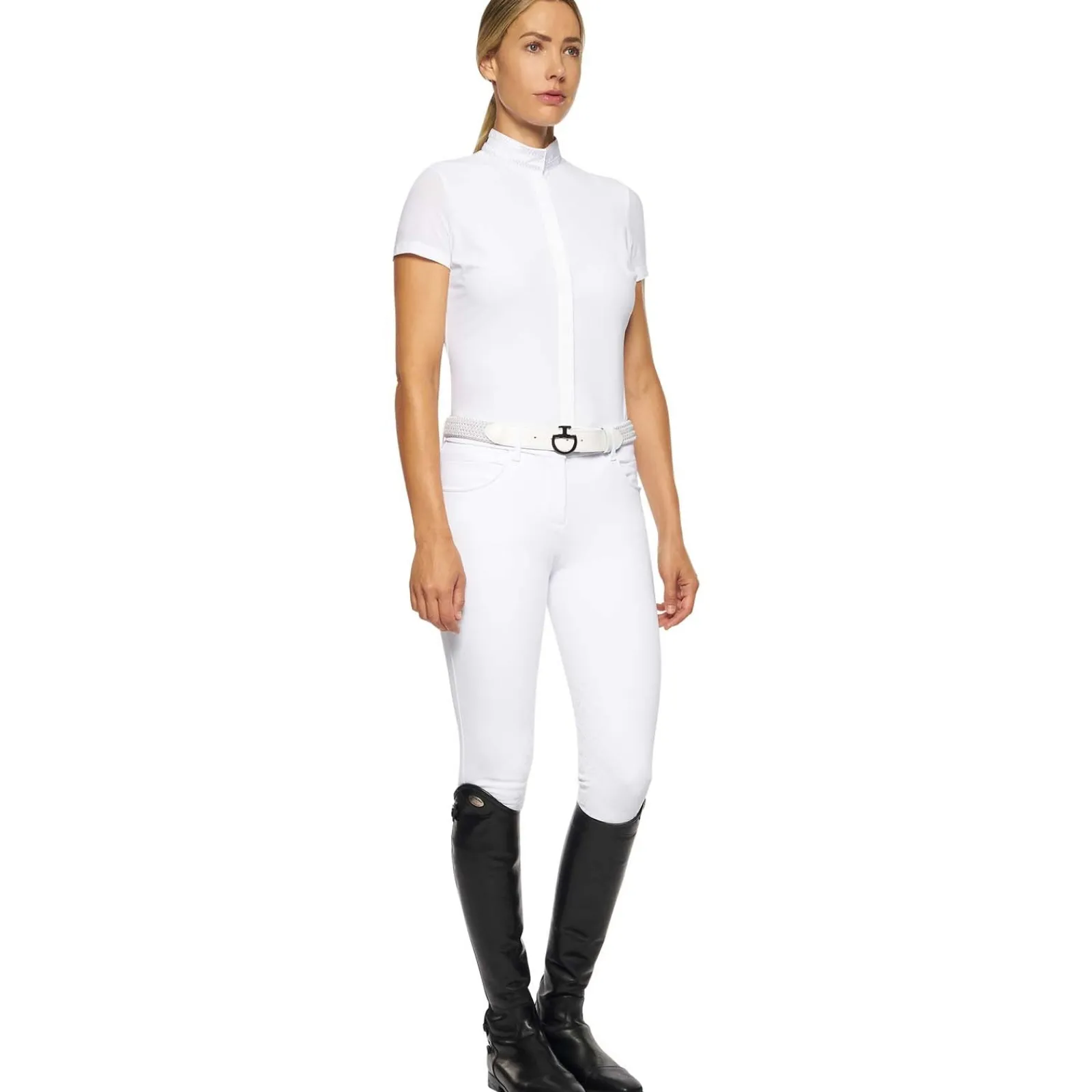 Cavalleria Toscana Embroidery Damen Kurzarm-Turniershirt*Damen Shirts & Polos Für Damen