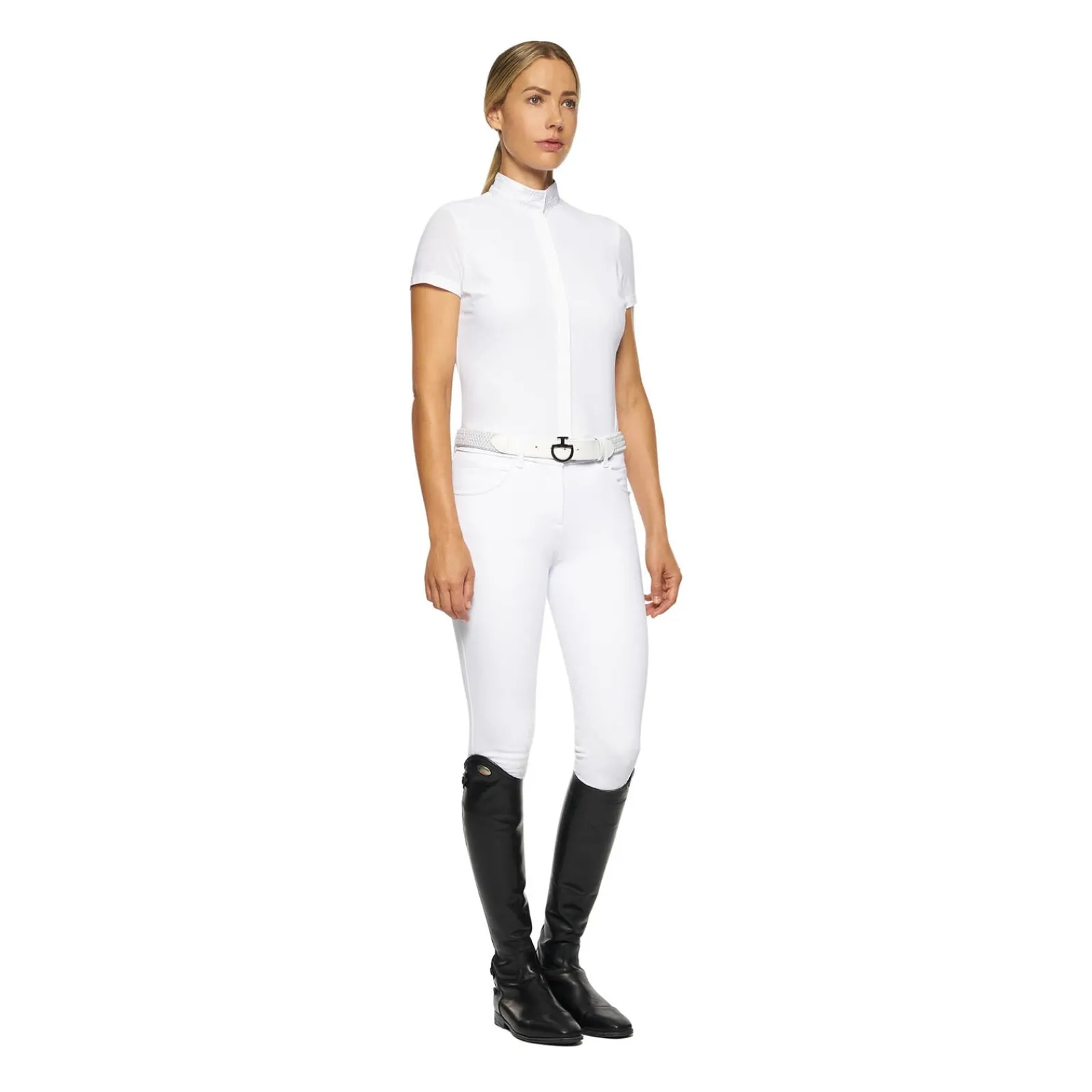 Cavalleria Toscana Embroidery Damen Kurzarm-Turniershirt*Damen Shirts & Polos Für Damen