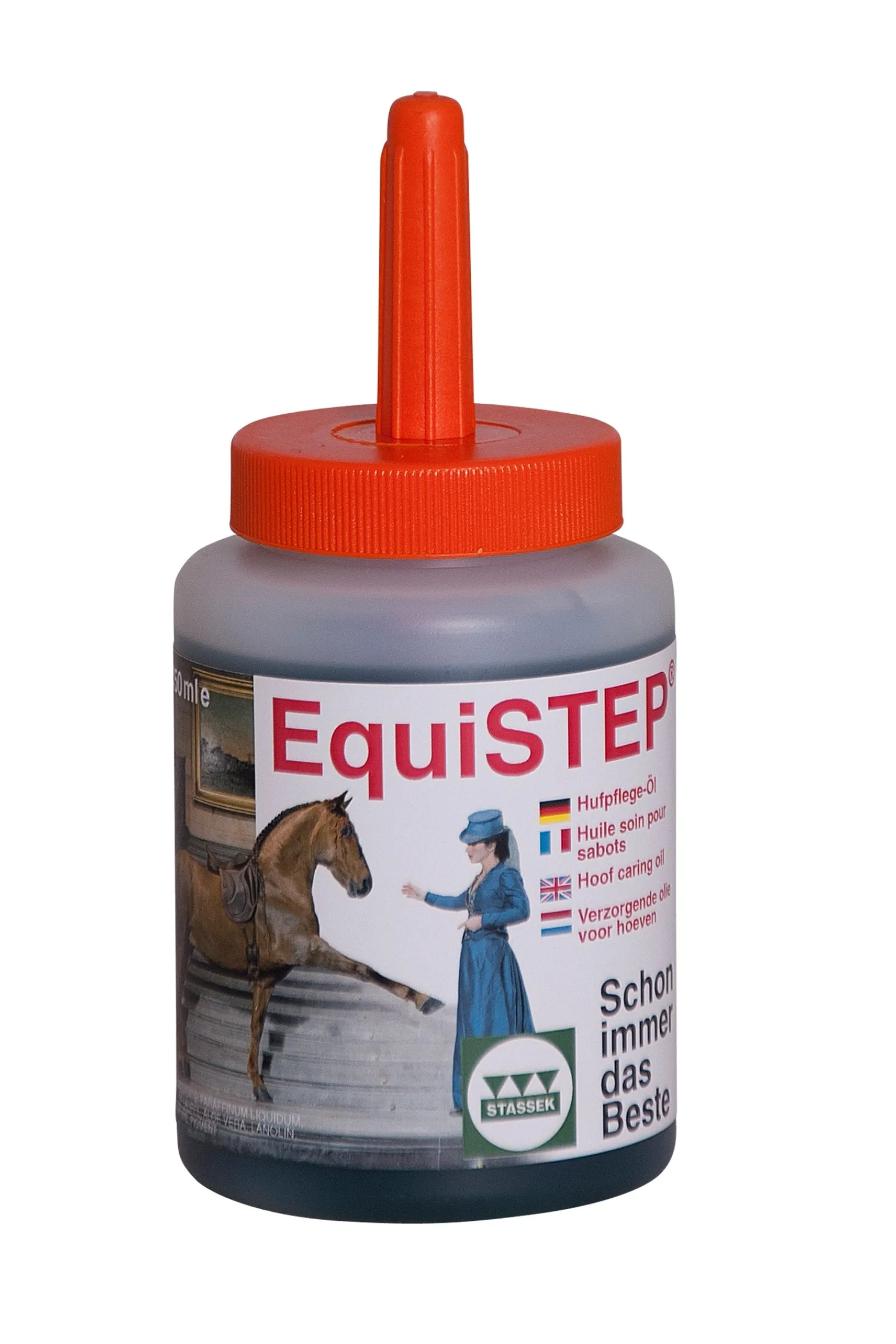 Stassek EquiSTEP Huföl mit Pinsel, 450 ml* Hufpflege