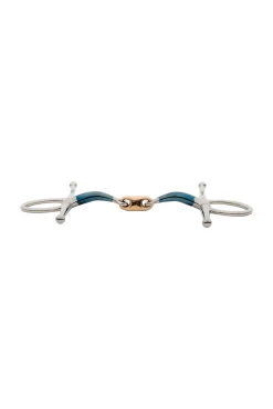 Kavalkade ergonomische Schenkeltrense, doppelt gebrochen, Lock Up, 14 mm* Schenkeltrensen-Gebisse
