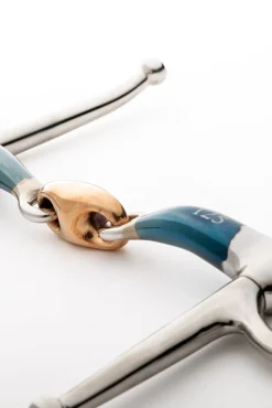 Kavalkade ergonomische Schenkeltrense, doppelt gebrochen, Lock Up, 14 mm* Schenkeltrensen-Gebisse
