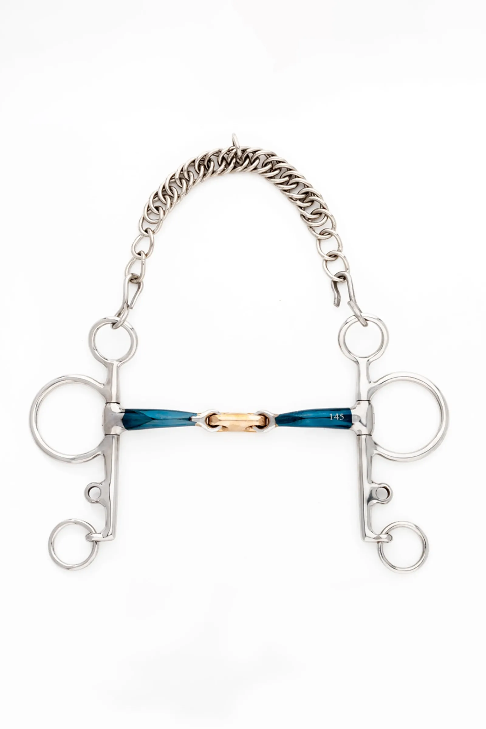 Kavalkade ergonomisches Pelhamgebiss, doppelt gebrochen, lang, 14 mm* Pelham-Gebisse