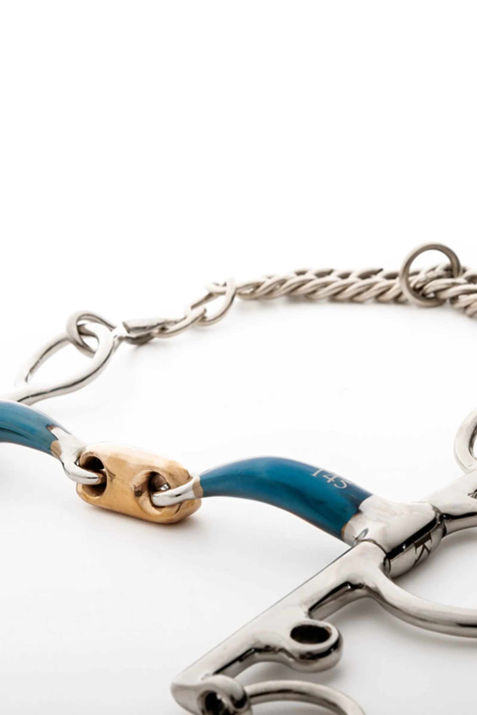 Kavalkade ergonomisches Pelhamgebiss, doppelt gebrochen, lang, 14 mm* Pelham-Gebisse