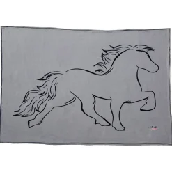 Karlslund Fleece Sofadecke mit Pferd* Geschenkartikel
