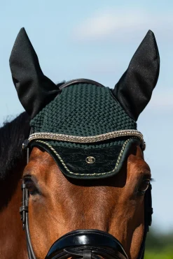 PS of Sweden Fliegenhaube Velvet Monogram* Ohrenhauben|Ohrenhauben