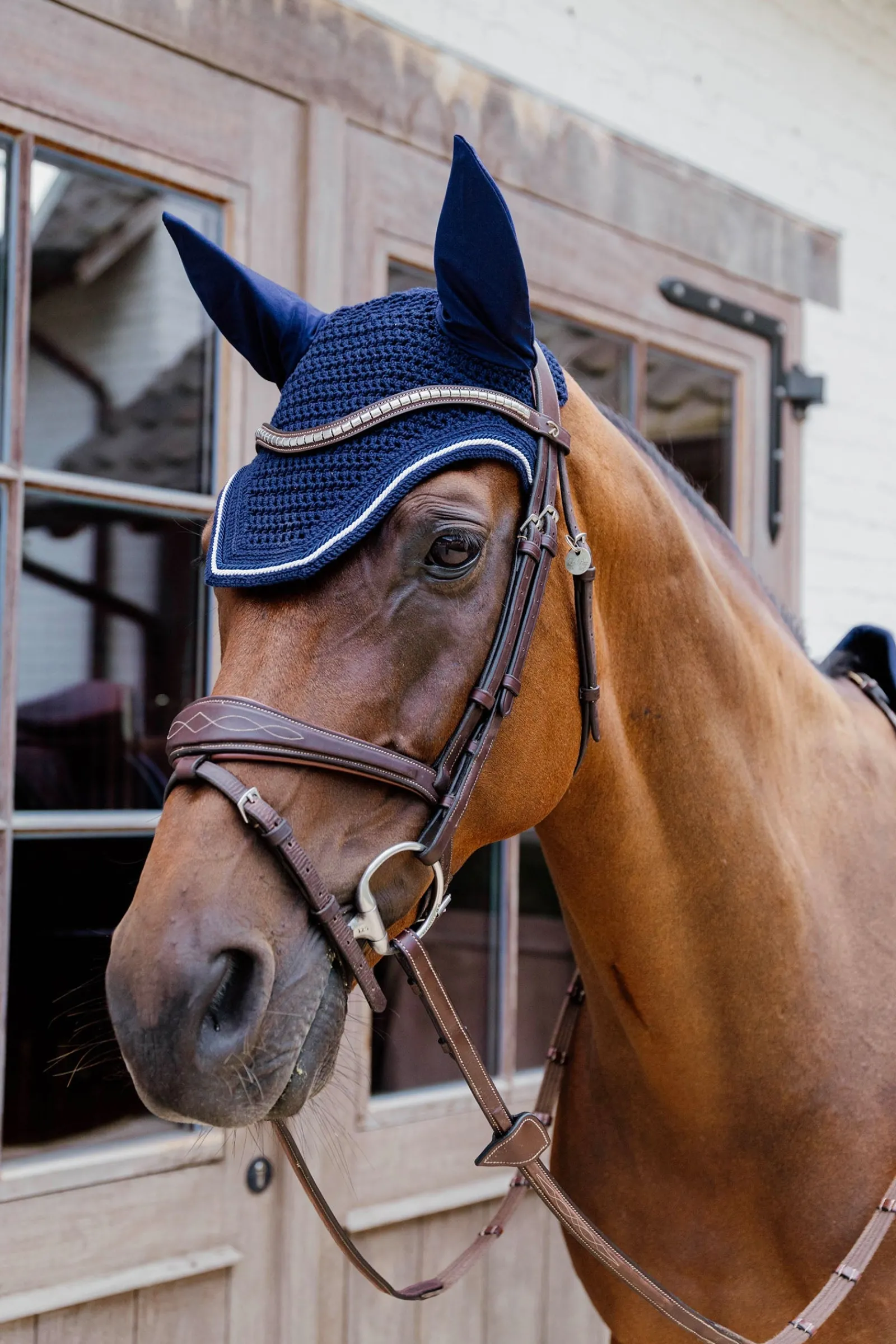 Kentucky Horsewear Fliegenhaube Wellington Diamond Rope Soundless* Ohrenhauben|Ohrenhauben