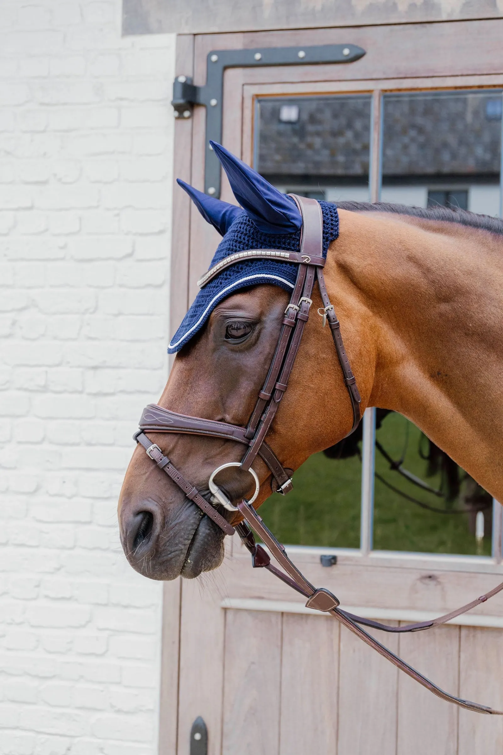 Kentucky Horsewear Fliegenhaube Wellington Diamond Rope Soundless* Ohrenhauben|Ohrenhauben