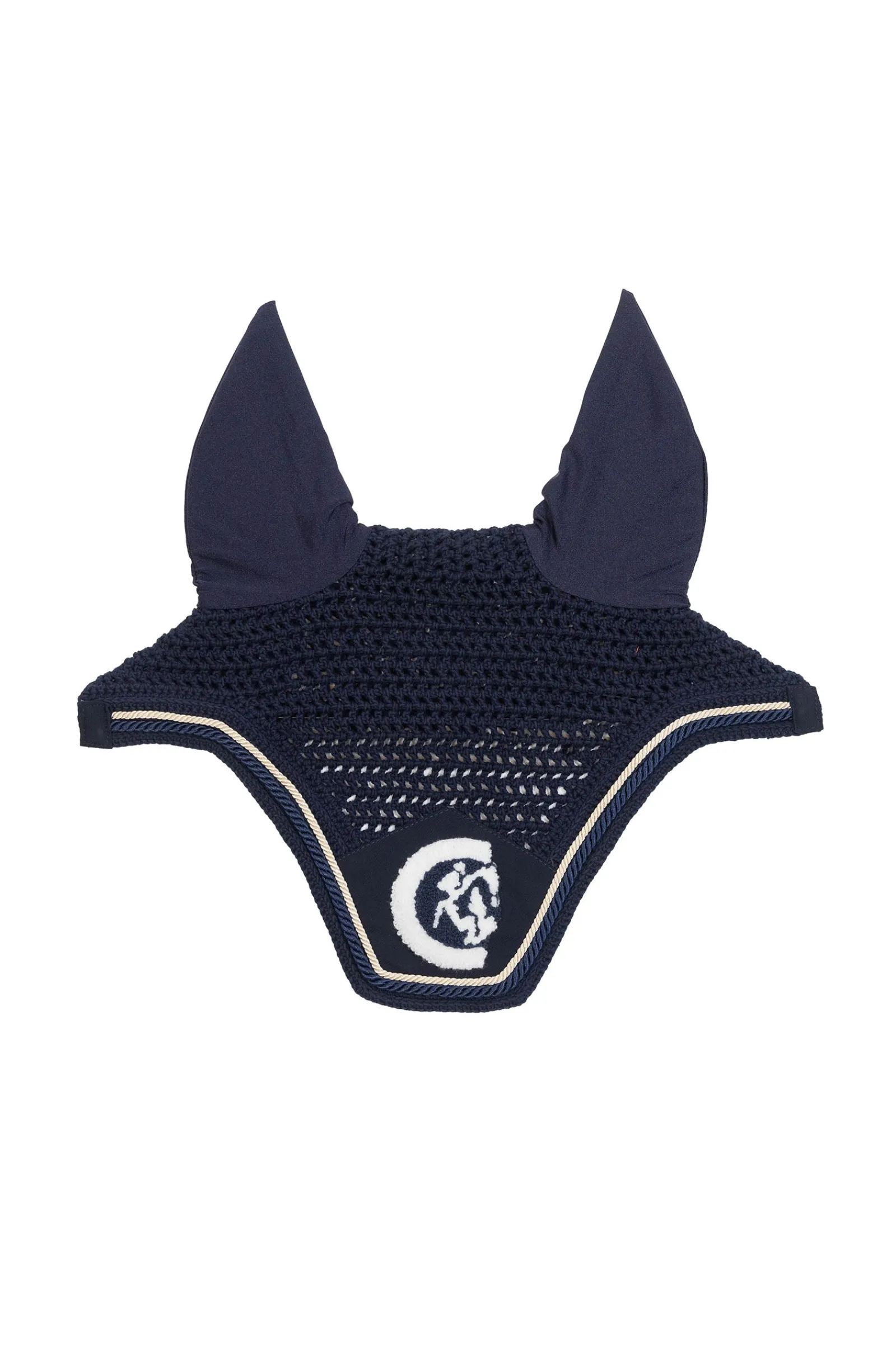 Kentucky Horsewear Fliegenhaube Wellington 3D Logo rope* Ohrenhauben|Ohrenhauben