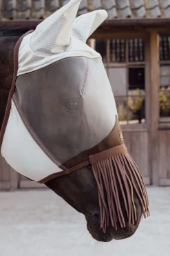 Kentucky Horsewear Fliegenmaske Classic mit Ohren und Nüsternfransen* Fliegenmasken & Fliegenfransen