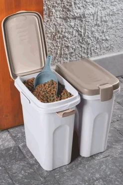 Kerbl Futtereimer mit Deckel (40L/ 15kg)* Futtertröge & -Eimer