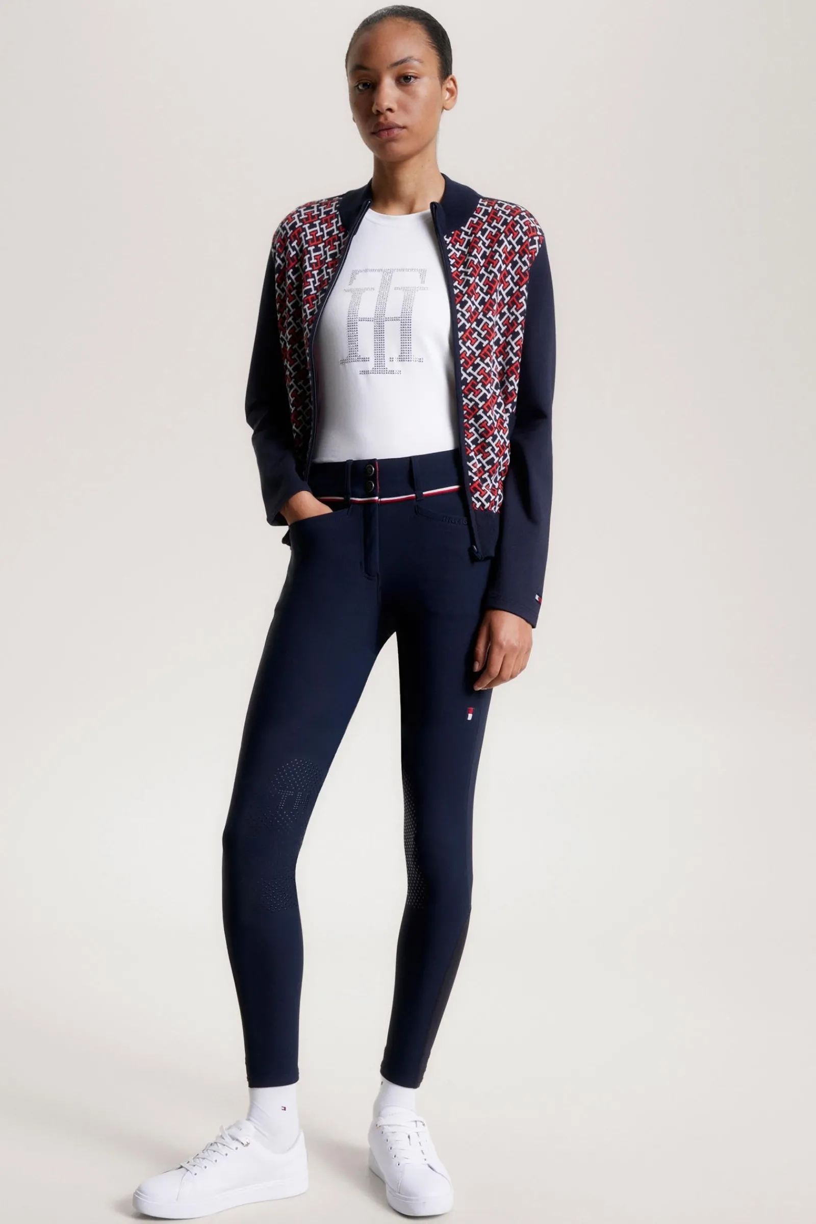 Tommy Hilfiger Equestrian Geneva Ganzjahres-Reithose mit Kniegrip*Damen Reithose Für Damen Mit Kniebesatz