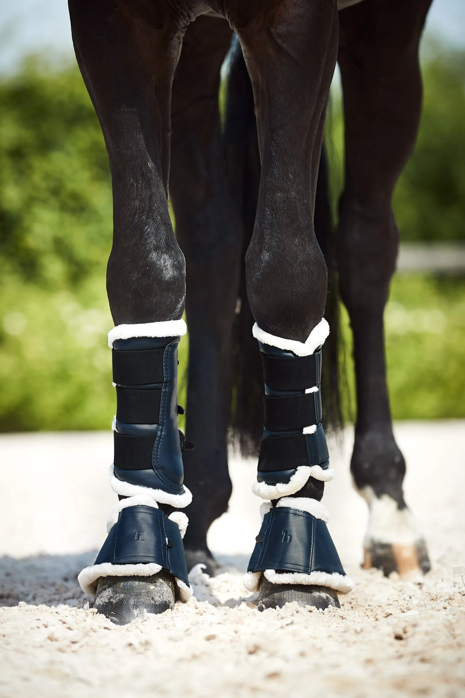 Horze Ghent Hufglocken mit Kunstfell* Over Reach Boots
