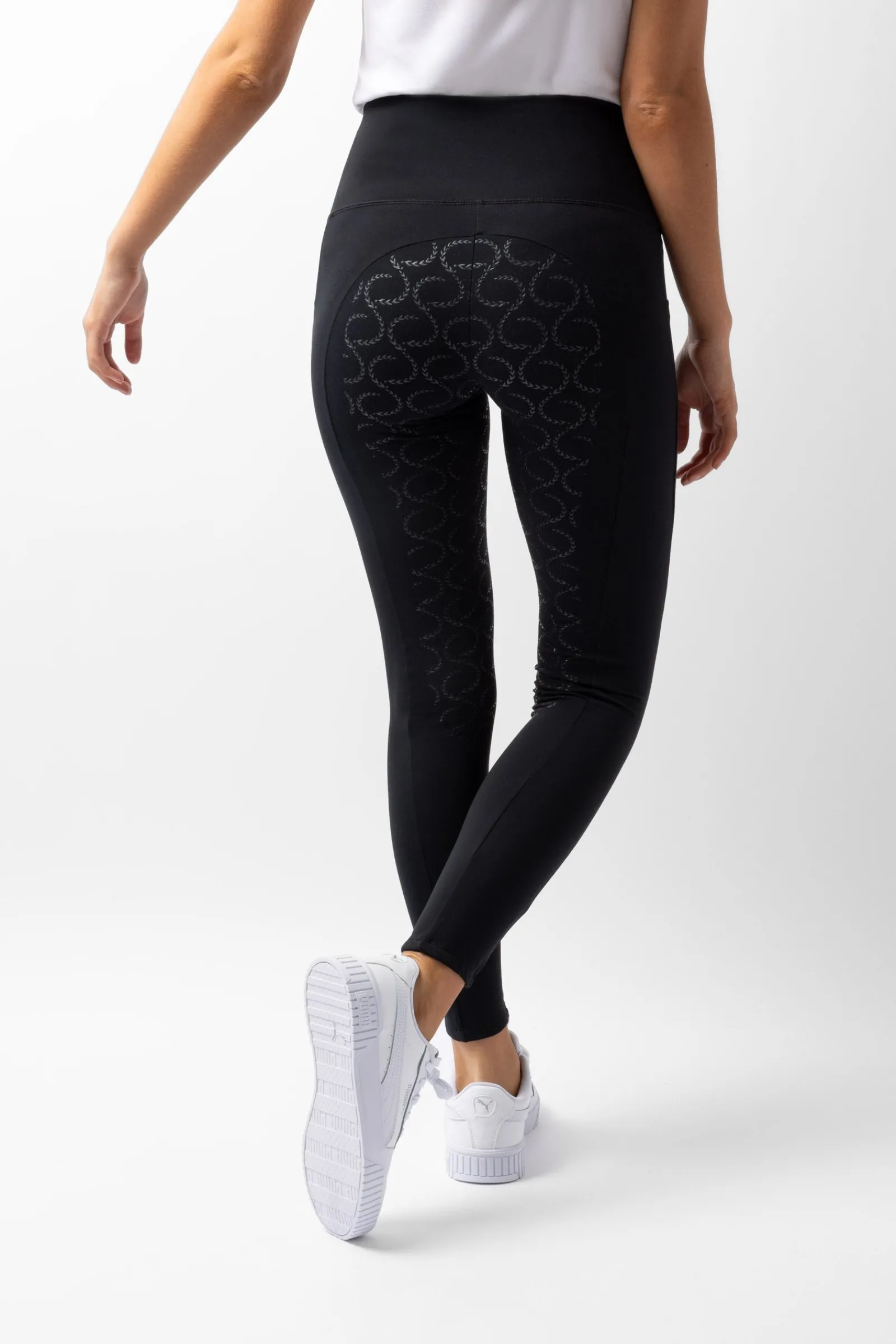 Horze Gillian Damen Reitleggings aus Kompressionsmaterial mit Vollbesatz*Damen Reitleggings Für Damen