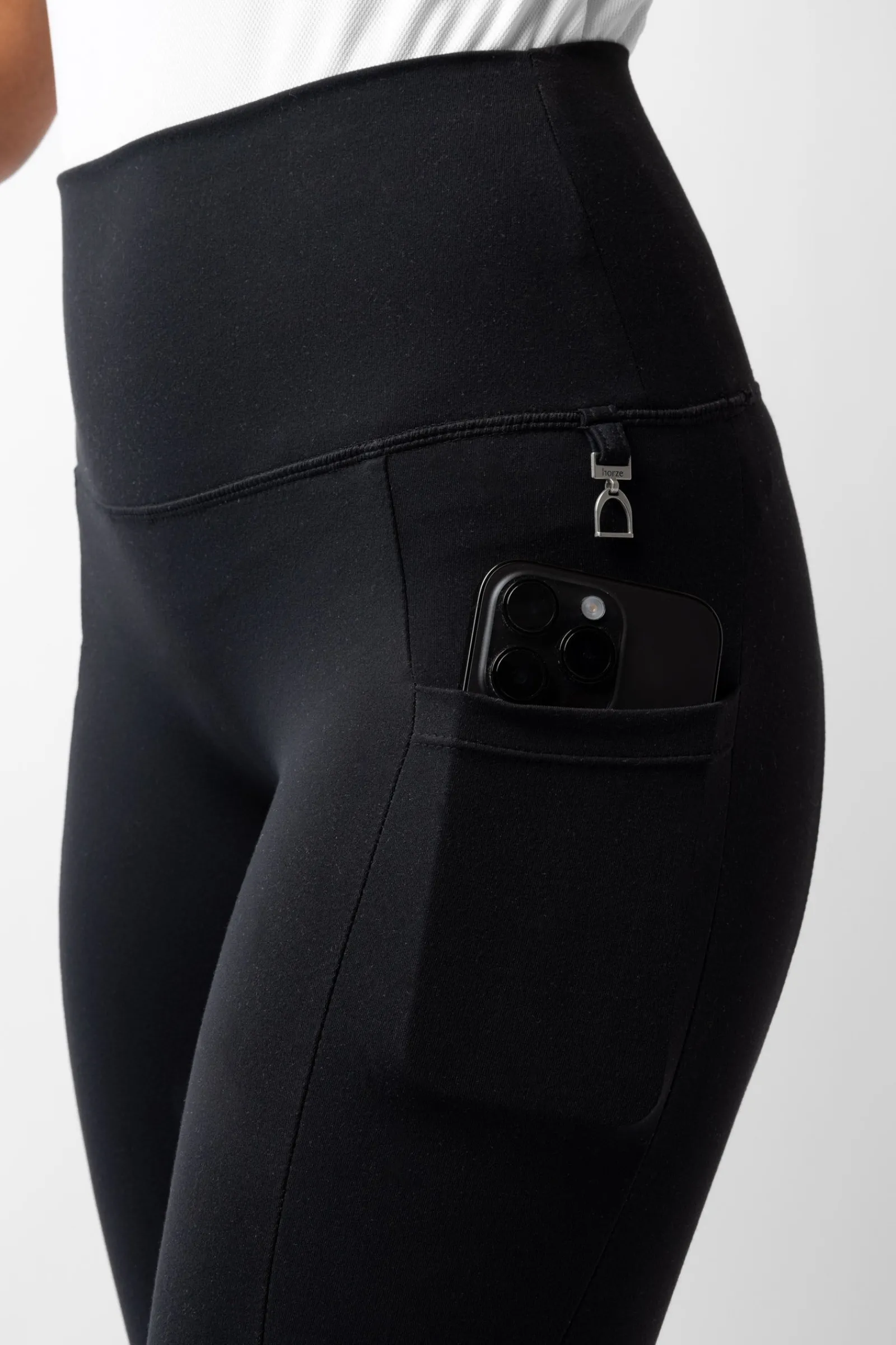Horze Gillian Damen Reitleggings aus Kompressionsmaterial mit Vollbesatz*Damen Reitleggings Für Damen