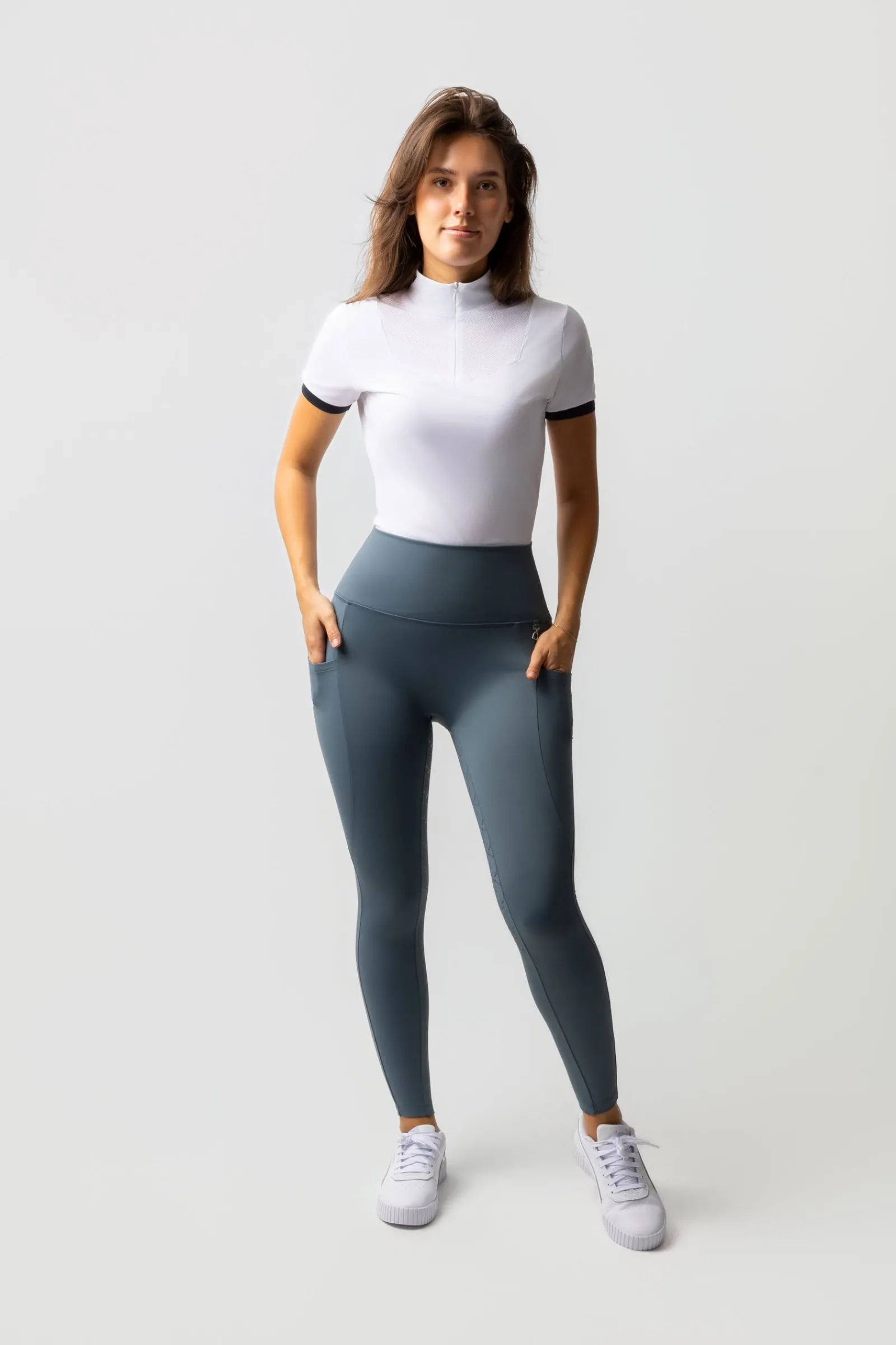 Horze Gillian Damen Thermo Vollbesatz Leggings*Damen Reitleggings Für Damen
