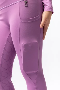 Horze Gillian Kinder Kompressionsreitleggings mit Vollbesatz*Kinder Reitleggings Für Kinder