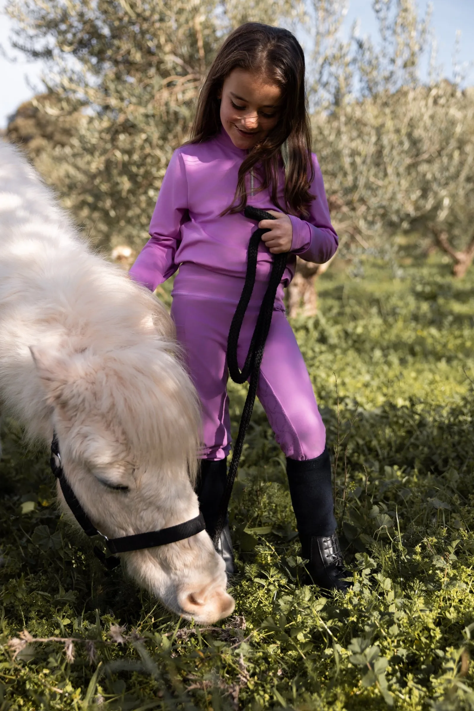Horze Gillian Kinder Kompressionsreitleggings mit Vollbesatz*Kinder Reitleggings Für Kinder