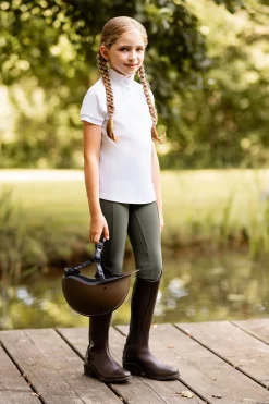 Horze Gillian Kinder Kompressionsreitleggings mit Vollbesatz*Kinder Reitleggings Für Kinder