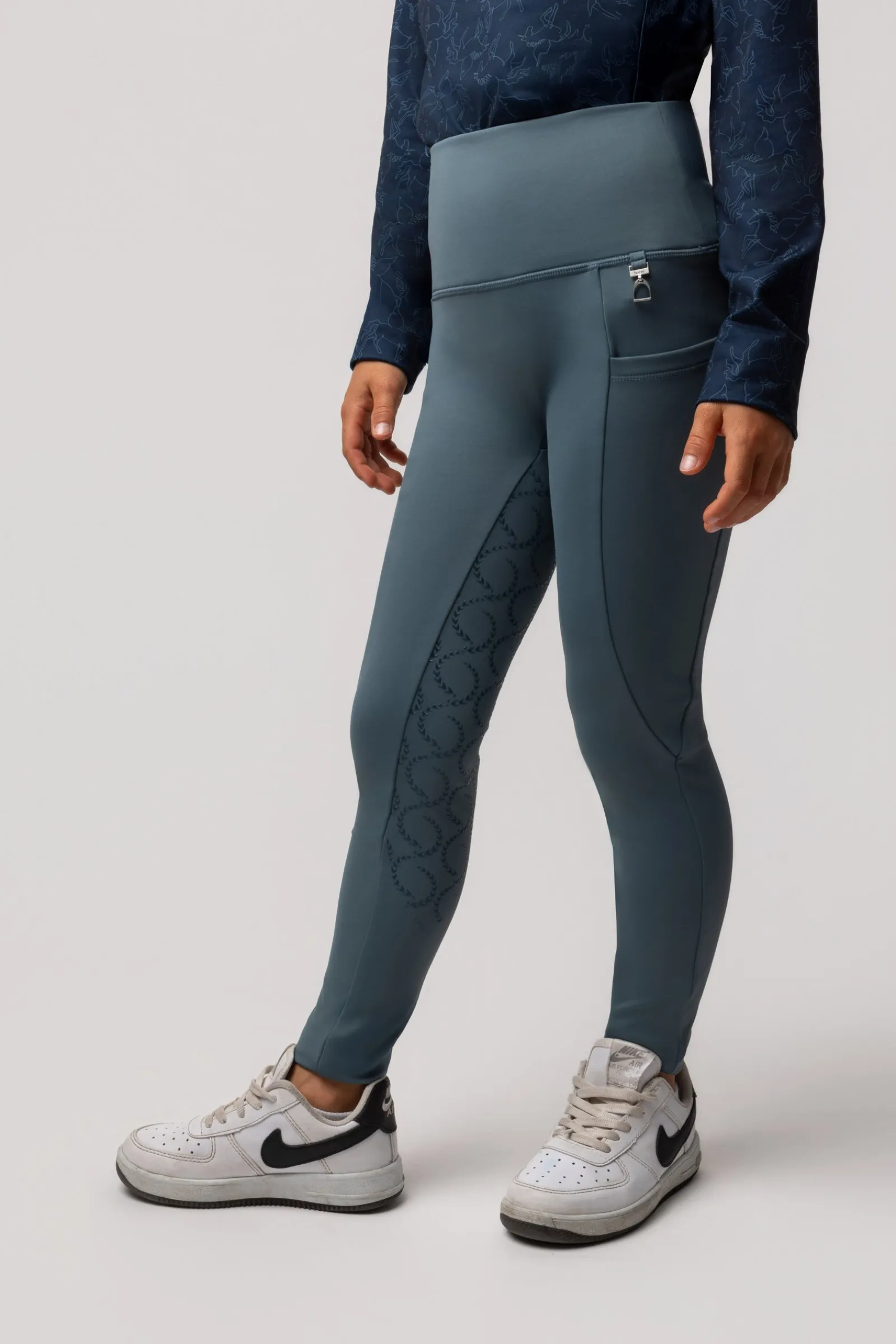 Horze Gillian Kinder Thermo Vollgrip Reitleggings*Kinder Reitleggings Für Kinder