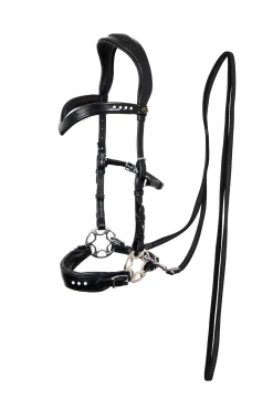 F.R.A. Freedom Riding Articles Glory Hackamore Zaum mit Zügeln (System 2), schwarz* Hackamores