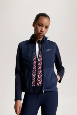 Tommy Hilfiger Equestrian Gramercy Damen isolierte Hybridweste*Damen Mäntel & Jacken Für Damen