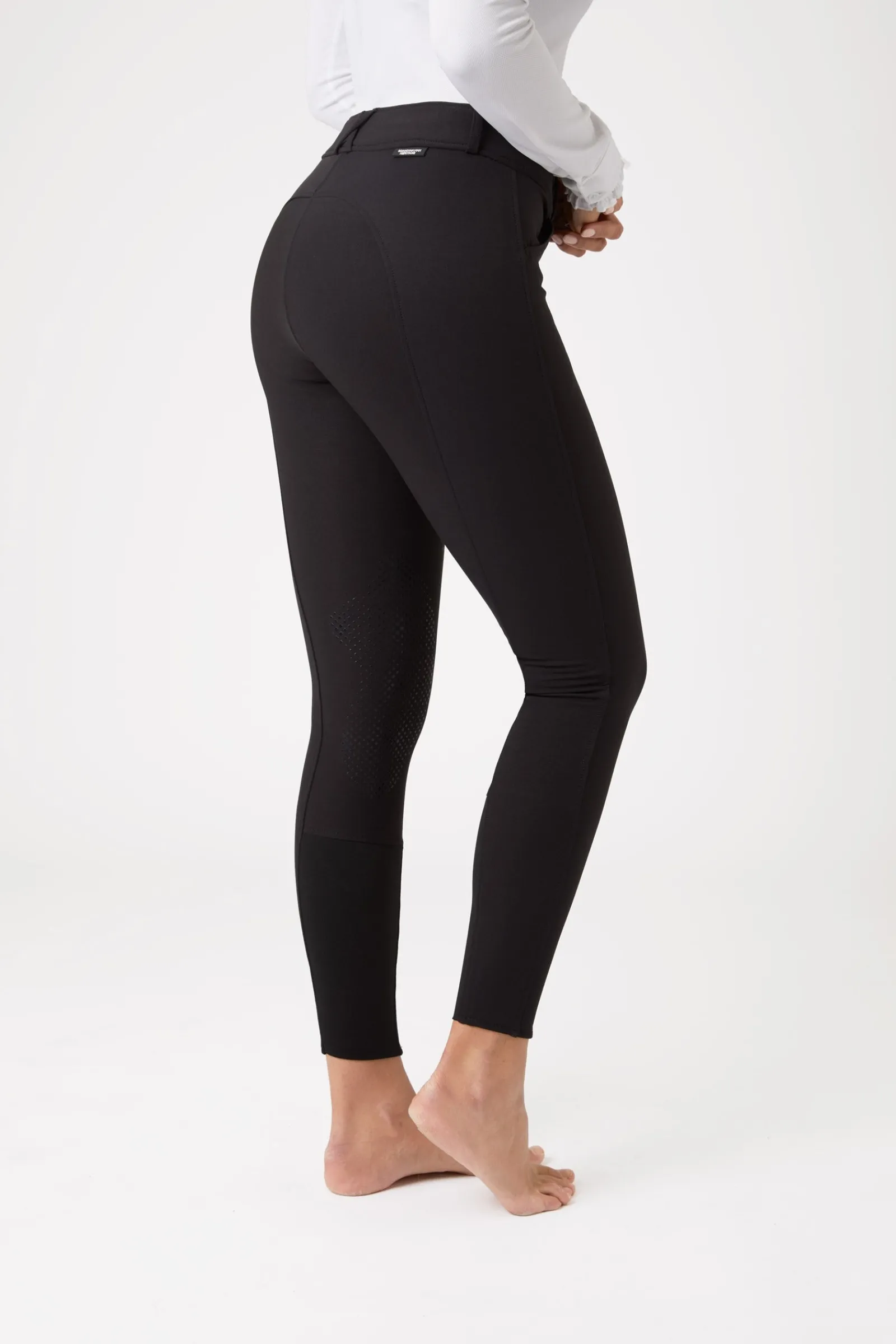 Horze Grand Prix Damenreithose mit Silikon-Kniebesatz, UPF 50+*Damen Reithose Für Damen Mit Kniebesatz