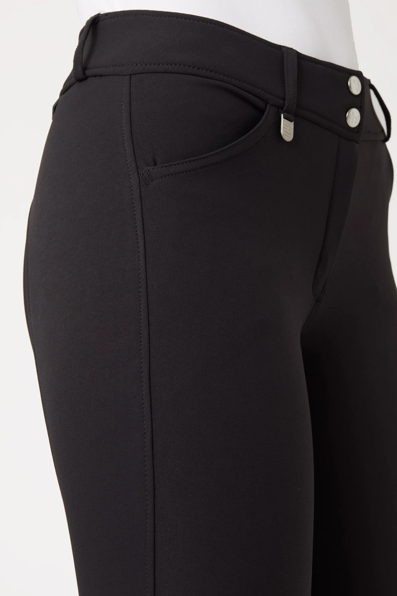 Horze Grand Prix Damenreithose mit Silikon-Kniebesatz, UPF 50+*Damen Reithose Für Damen Mit Kniebesatz