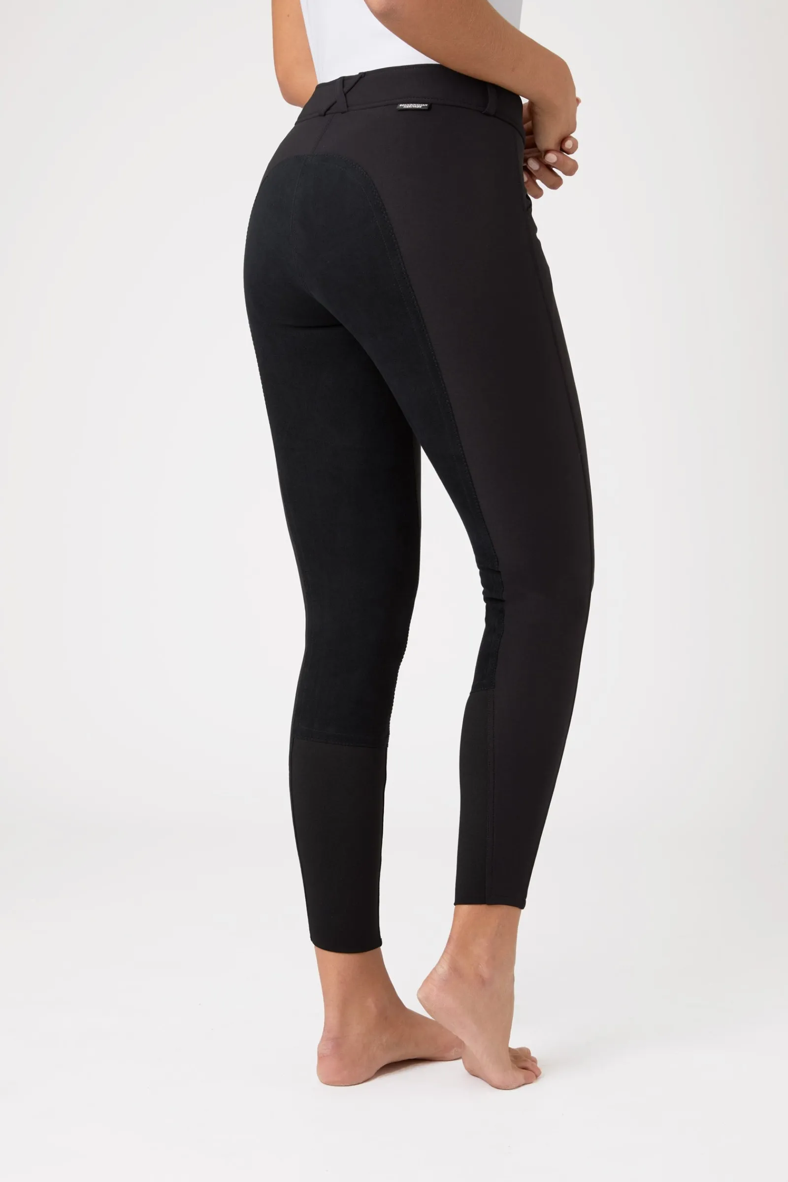 Horze Grand Prix Damen-Vollbesatzreithose mit Lederbesatz, UPF 50+*Damen Reithose Für Damen Mit Vollbesatz