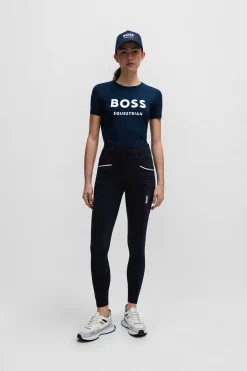 Boss Hailey Vollbesatz High Waist Sommer Reithose*Damen Reithose Für Damen Mit Vollbesatz