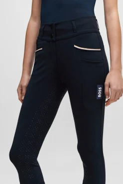 Boss Hailey Vollbesatz High Waist Sommer Reithose*Damen Reithose Für Damen Mit Vollbesatz