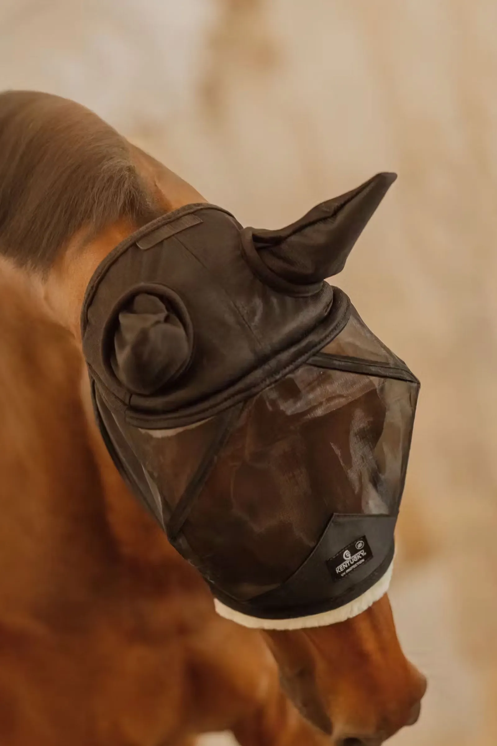 Kentucky Horsewear hautfreundliche Fliegemaske mit Ohren* Fliegenmasken & Fliegenfransen