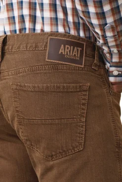 Ariat Herren M7 Str Grizzly Straight Jeans in Olivgrün*Herren Reithosen Für Herren