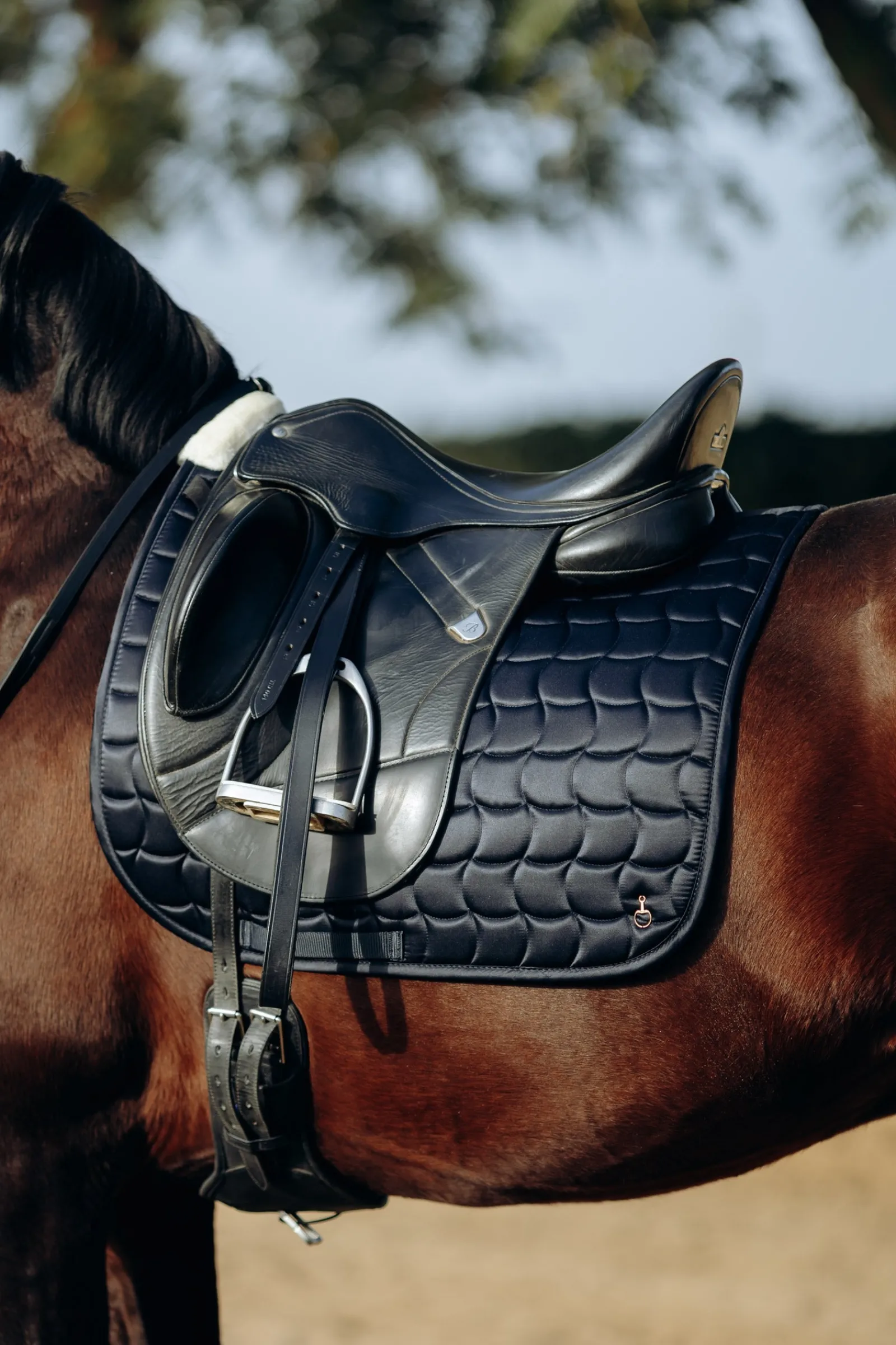 Horze Houston Dressurschabracke mit Kunstfell* Dressurschabracken