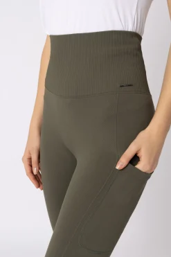 Horze Janine Women's nahtlose Knie Besatz Tights mit Handytasche*Damen Reitleggings Für Damen