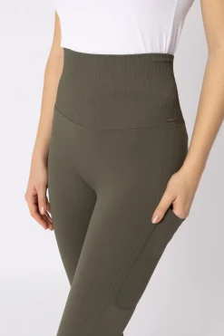 Horze Janine Women's Nathlose Vollbesatz Tights mit Handytasche*Damen Reitleggings Für Damen