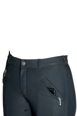 Karlslund Jökull Damen Jodhpur Reithose aus Softshell mit Silikon Grip*Damen Jodhpurreithose Für Damen