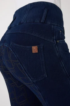 Horze Kacy Damen Jeans Thermoreithose mit Vollbesatz*Damen Thermoreithosen Und -Reitleggins Für Damen