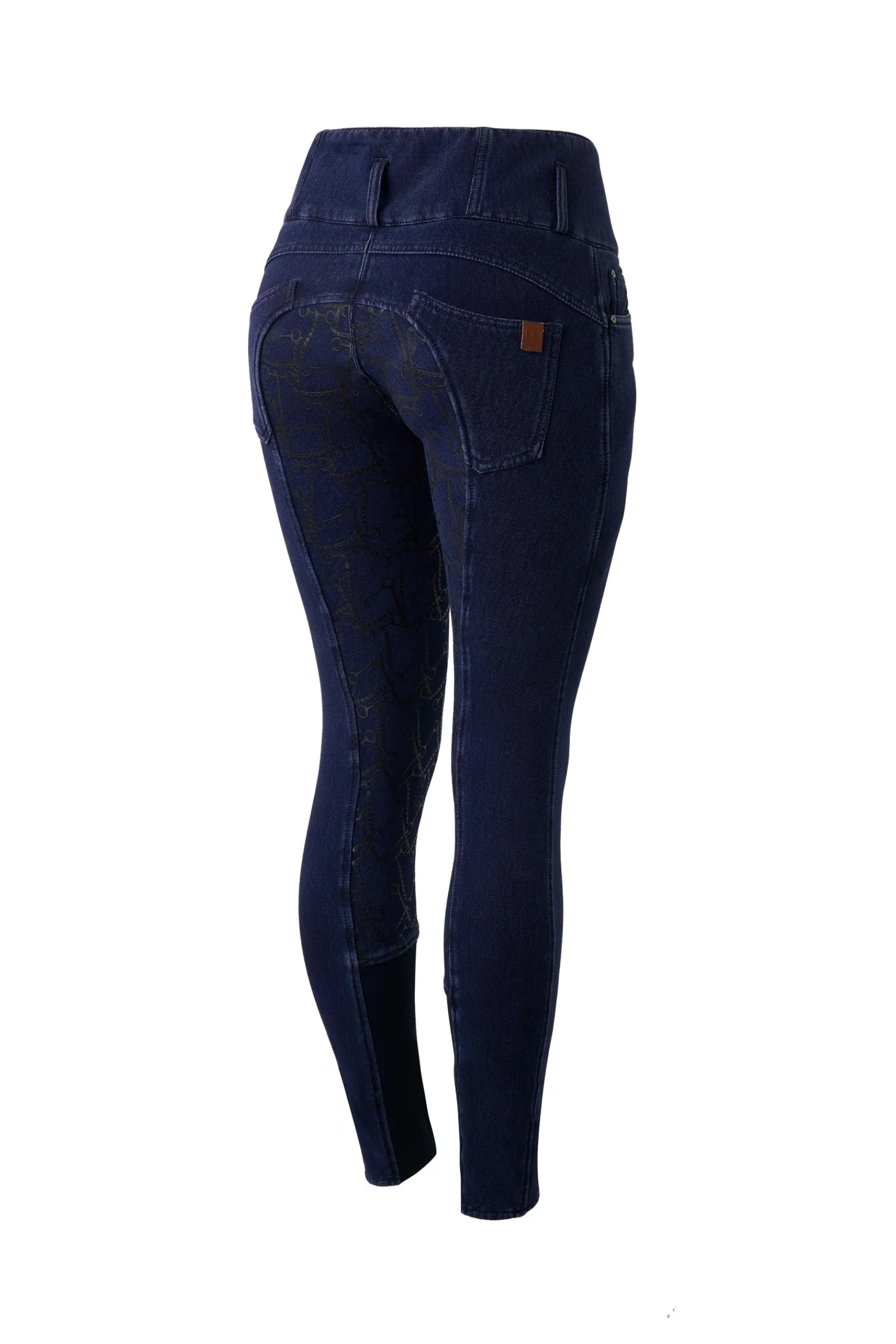 Horze Kacy Damen Jeans Thermoreithose mit Vollbesatz*Damen Thermoreithosen Und -Reitleggins Für Damen