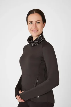 Horze Kaitlin Damen Funktionssweatshirt mit Blumenkragen*Damen Damenpullover & Hoodies