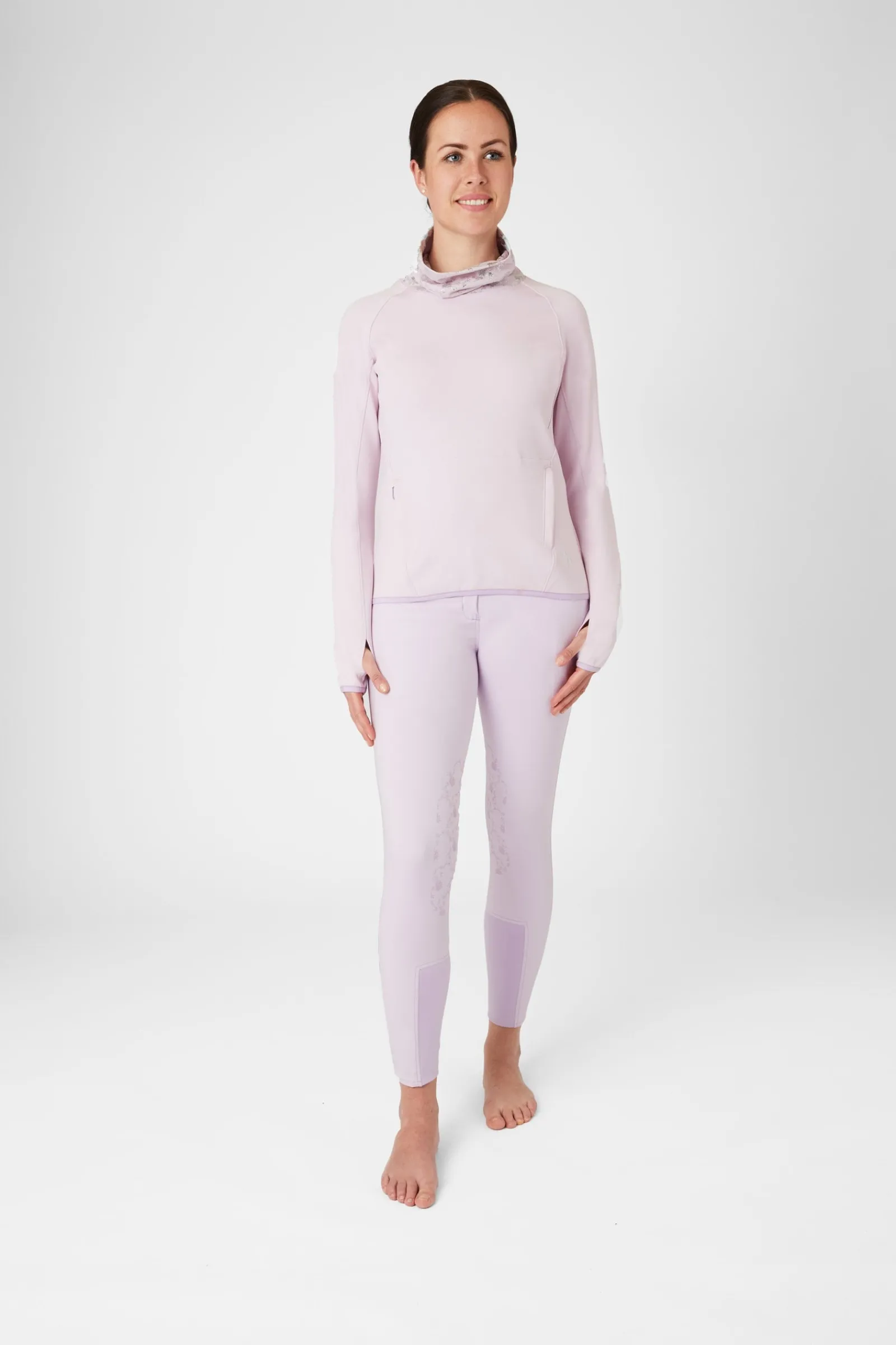 Horze Kaitlin Damen Funktionssweatshirt mit Blumenkragen*Damen Damenpullover & Hoodies