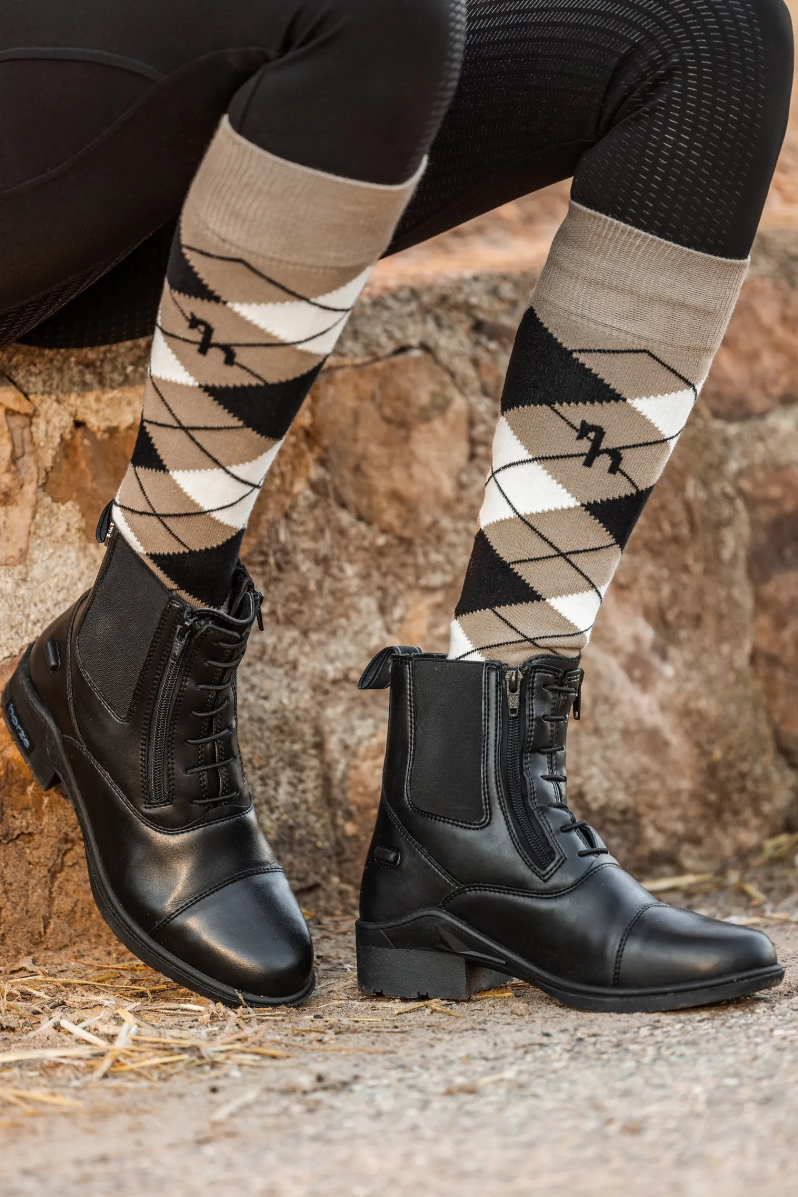 Horze Kingston Damen Reitstiefeletten mit doppeltem Reißverschluss* Reitstiefeletten