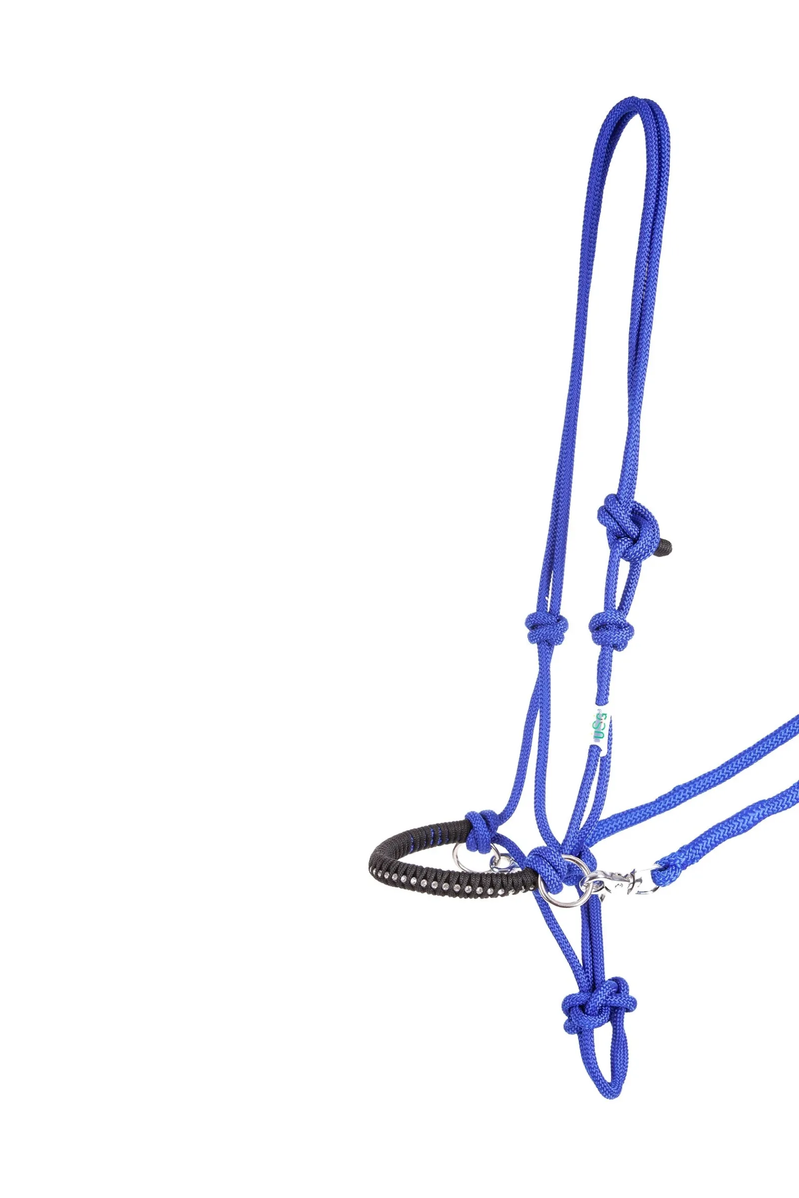 USG Knotted Rope Halter with Reins* Halfter