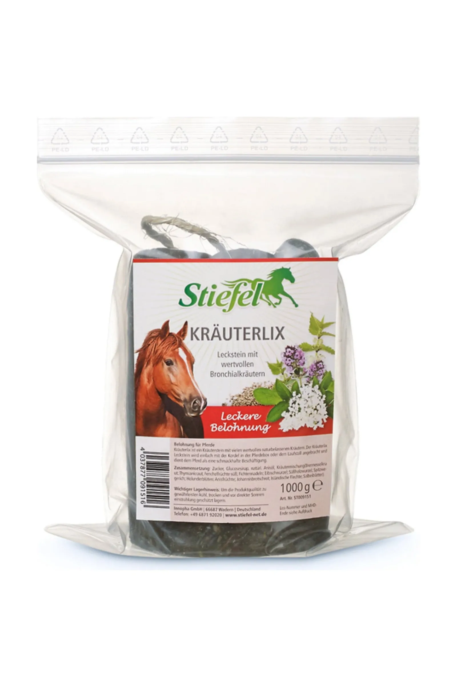 Stiefel Kräuterlix Leckstein, 1kg* Ergänzungsfuttermittel Für Pferde