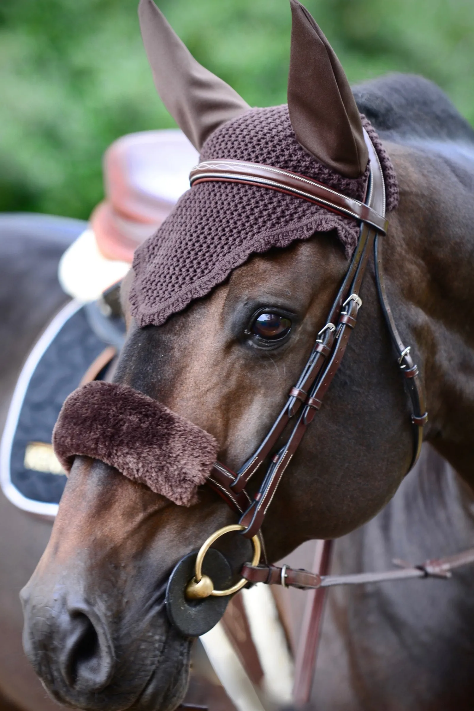 Kentucky Horsewear Lammfell Überzug für den Nasenriemen* Trensen-Zubehör